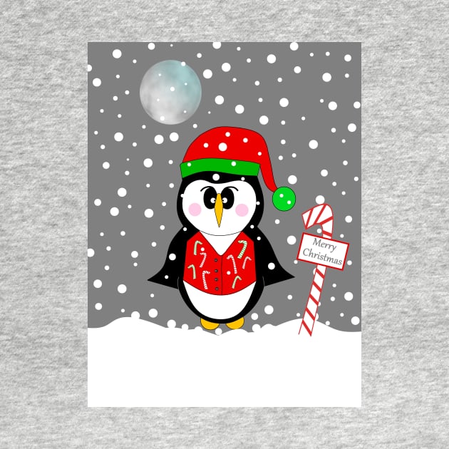 CHRISTMAS Funny Penguin. by SartorisArt1